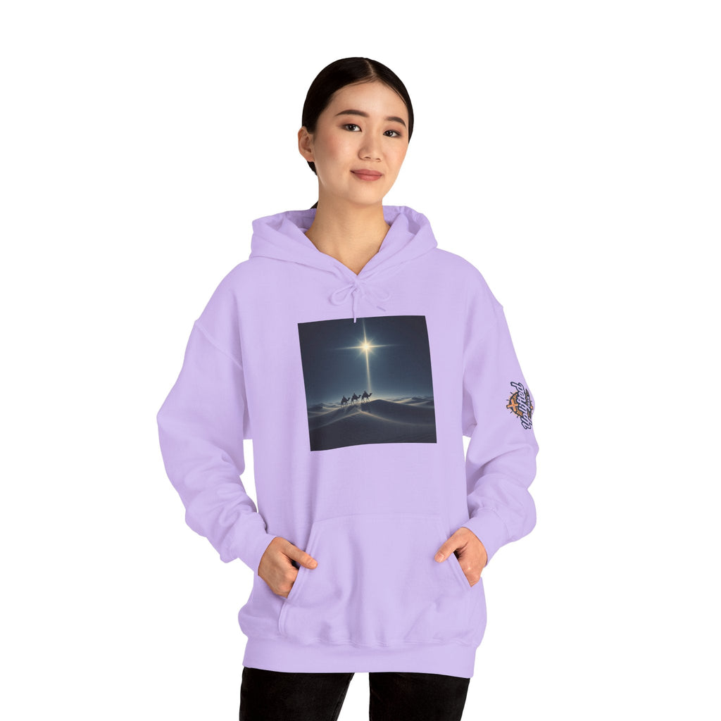 3 Wise Men Hoodie – Magi Camels Nativity Journey Christian Christmas Sweatshirt for Epiphany Faith & Holy Night Printify