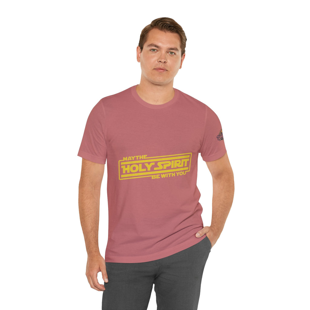 May the Holy Spirit Be With You T-shirt - Christian Star Wars Parody T-shirt Printify