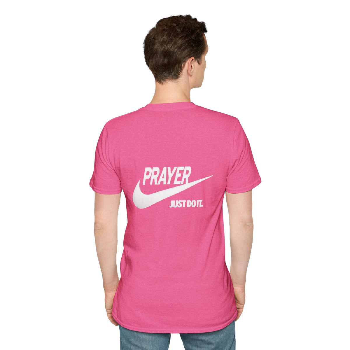 Prayer Just Do It T-shirt - Funny Christian Nike Parody T-shirt - Faith Gear Printify