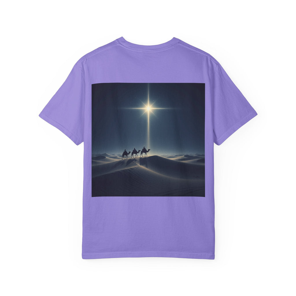 3 Wise Men T-shirt – Magi Camels Nativity Journey Christian Christmas T-shirt for Epiphany Faith & Holy Night Printify