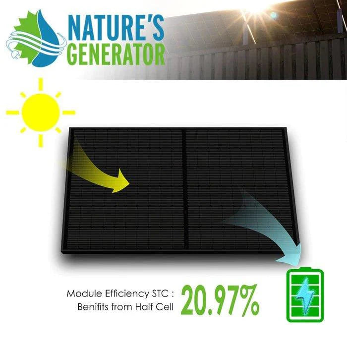 410 Watt Monocrystalline Solar Panel (10 Pack) With Solar Panel Mount Rack Nature's Generator