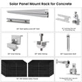 410 Watt Monocrystalline Solar Panel (10 Pack) With Solar Panel Mount Rack Nature's Generator