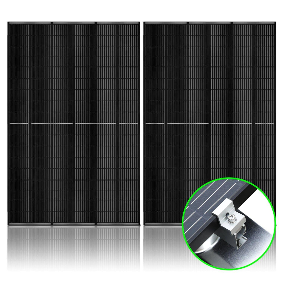 410 Watt Monocrystalline Solar Panel (2 Pack) With Solar Panel Mount Rack Nature's Generator