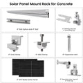 410 Watt Monocrystalline Solar Panel (2 Pack) With Solar Panel Mount Rack Nature's Generator