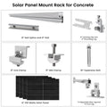 410 Watt Monocrystalline Solar Panel (4 Pack) With Solar Panel Mount Rack Nature's Generator