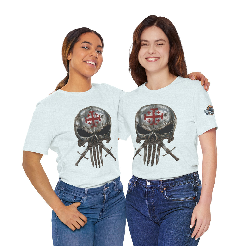Crusader Knight Christian Skull T-shirt - Warrior Armor of God T-shirt Printify