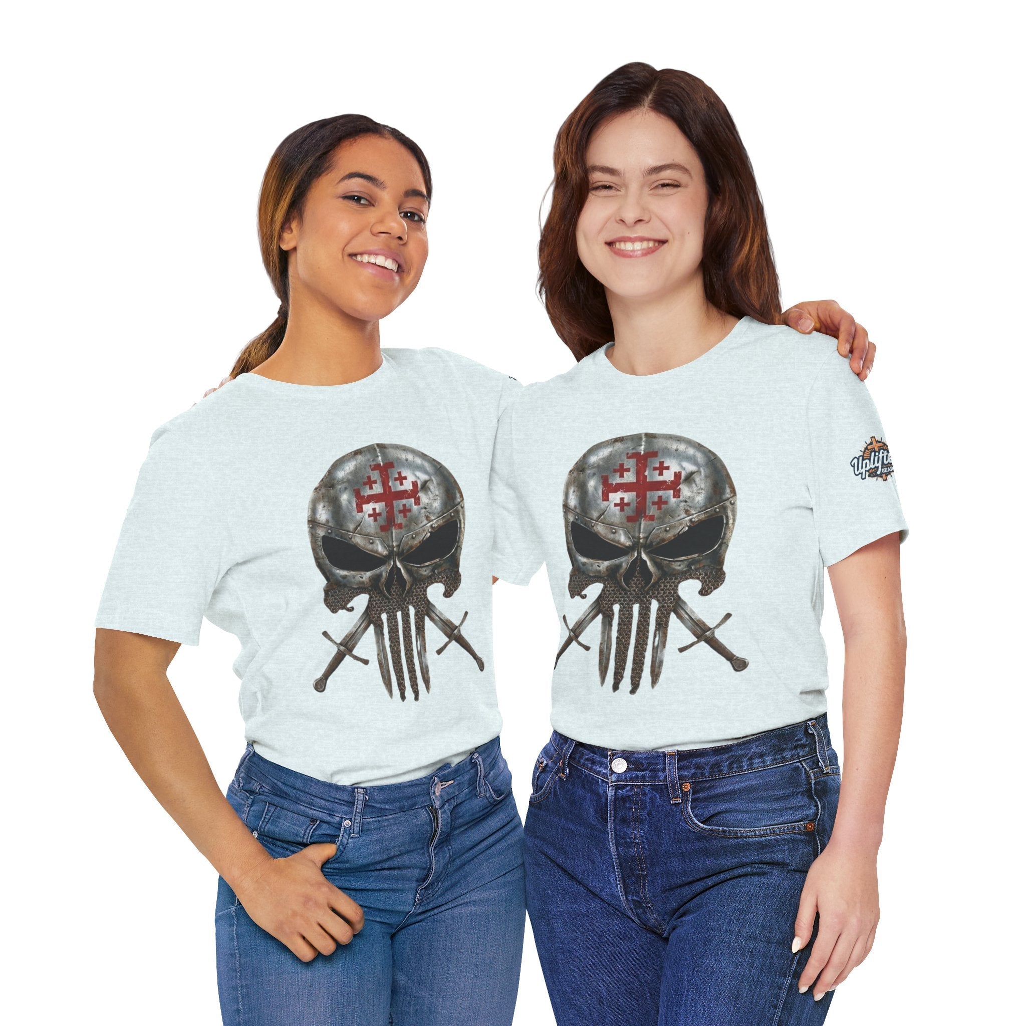 Crusader Knight Christian Skull T-shirt - Warrior Armor of God T-shirt Printify