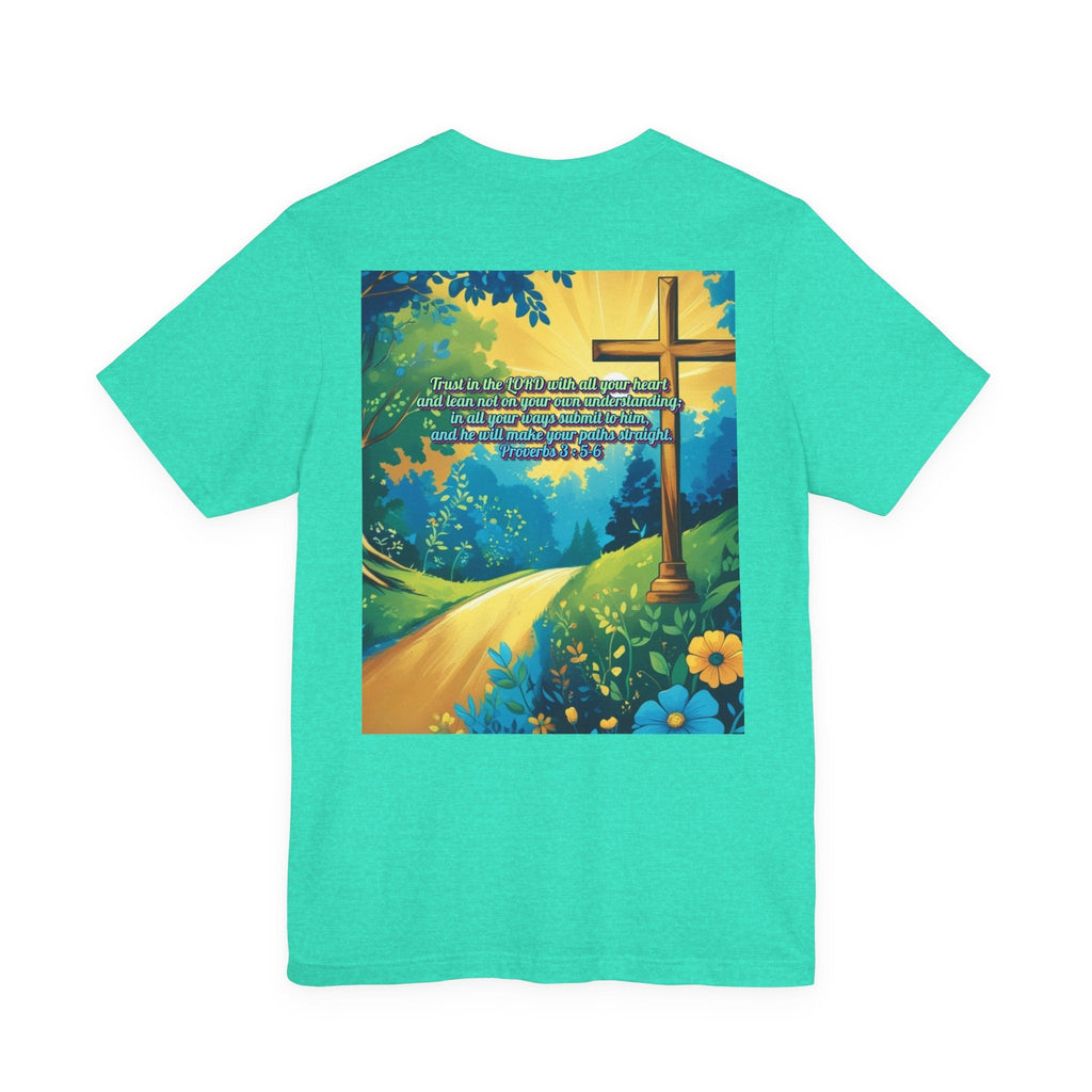 Trust in The Lord Proverbs 3:5-6 Biblical Design Unisex Jersey Short Sleeve Tee Printify