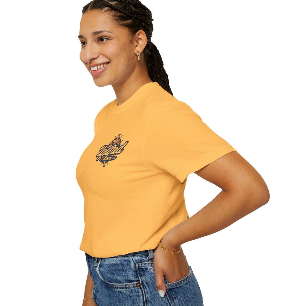 ✨ Chosen. Loved. Redeemed. – Elegant Christian T-Shirt | Gold Foil Faith Tee | Subtle Cross & Heart Design | Inspirational Bible Verse Apparel by Uplifted Gear Printify
