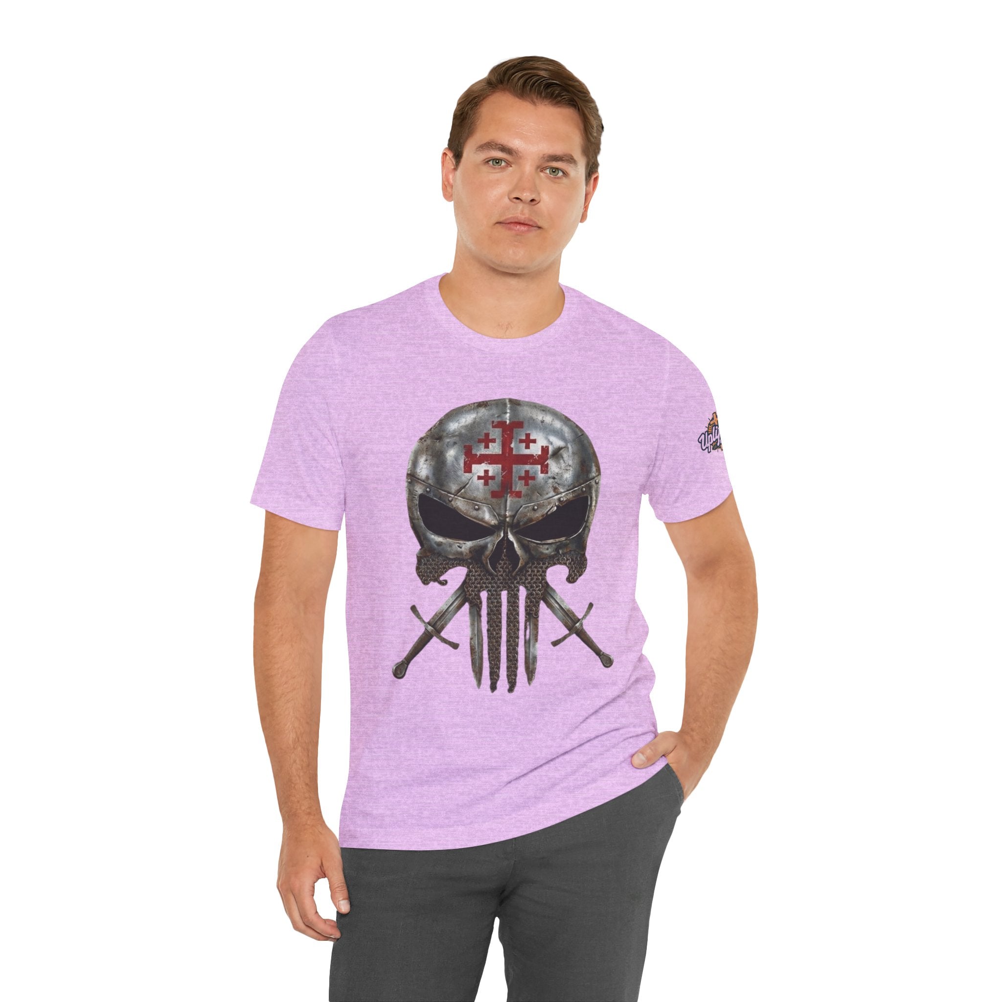 Crusader Knight Christian Skull T-shirt - Warrior Armor of God T-shirt Printify