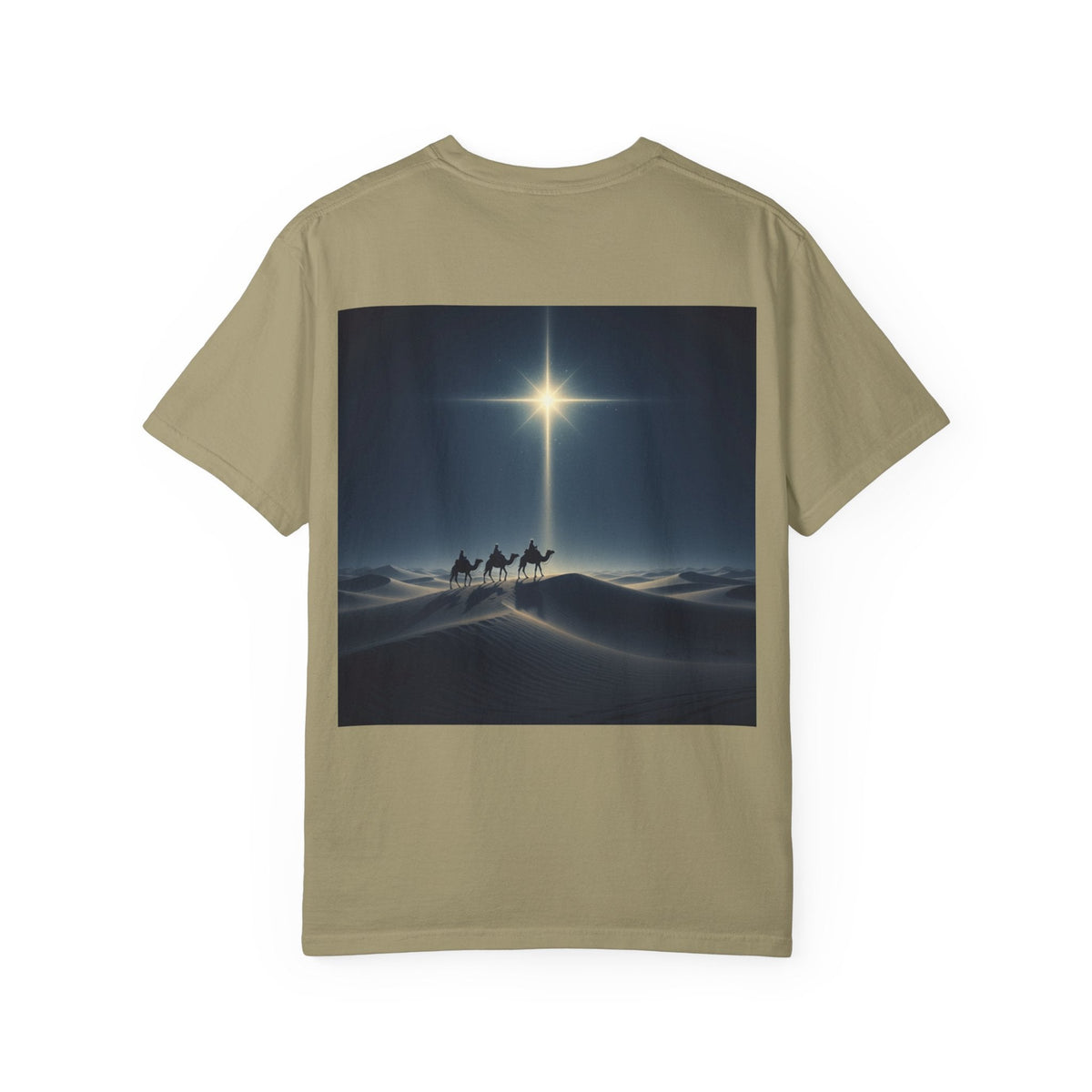 3 Wise Men T-shirt – Magi Camels Nativity Journey Christian Christmas T-shirt for Epiphany Faith & Holy Night Printify