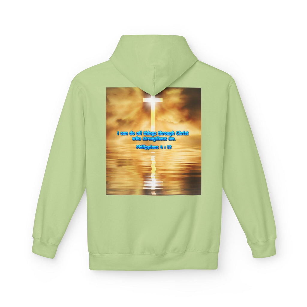 Hoodie - Philippians 4 : 13 Bible Verse Religious Design Printify