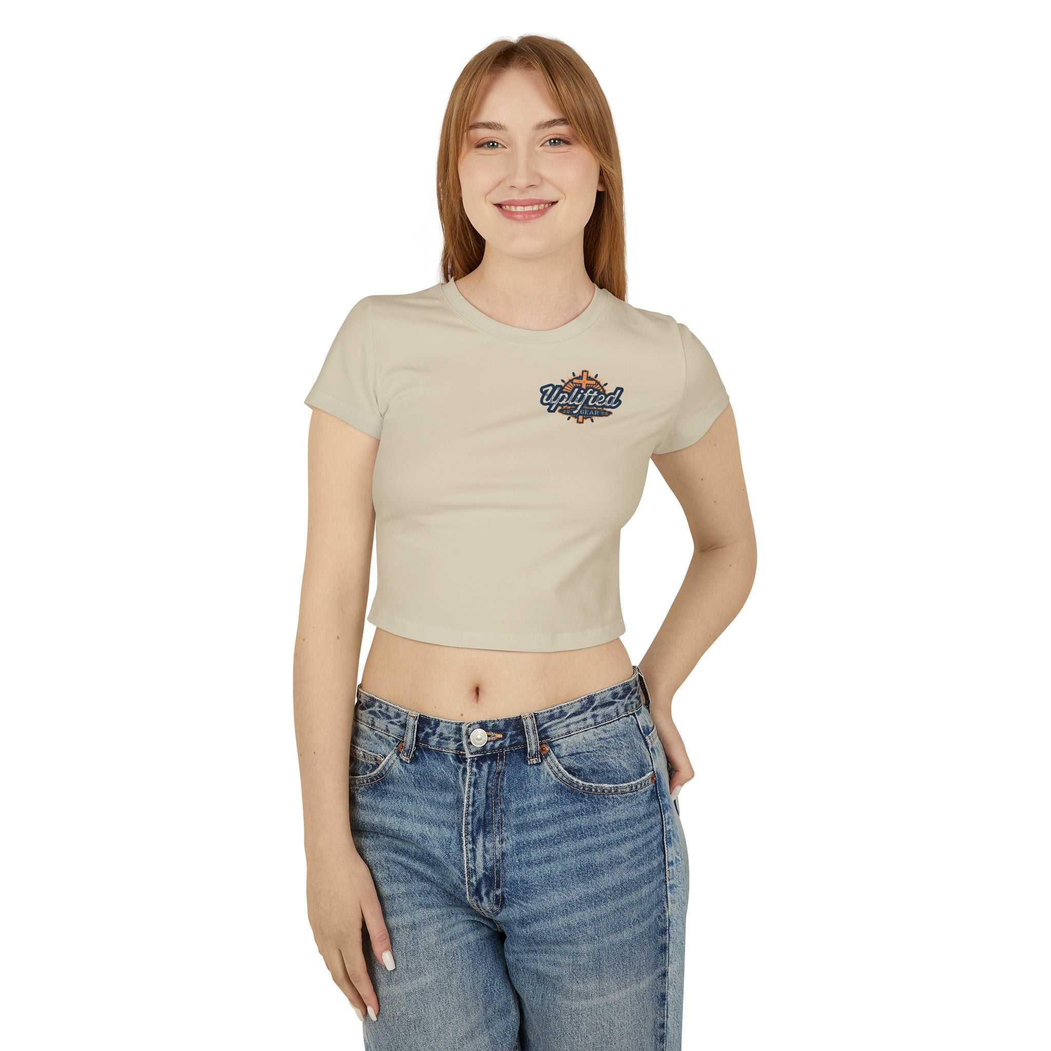 Women's Baby Tee - Phillipians 4:13 Bible Verse Religious Design Printify
