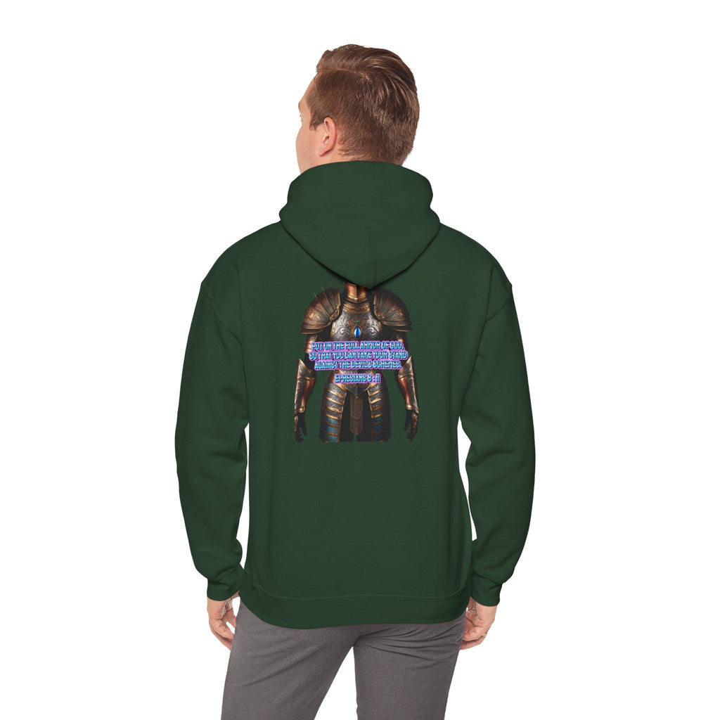 Religious Graphic Armor Of God Design - Unisex Heavy Blend™ Hooded Sweatshirt Printify