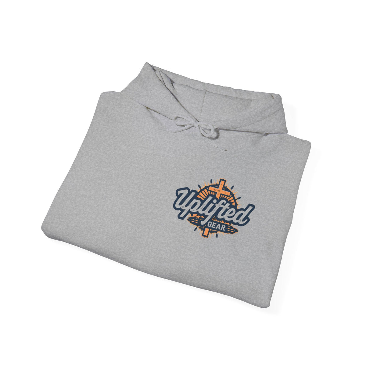 Uplifted Gear Christian Hoodie – Bold Logo Faith Hoodie for Inspired Living Printify