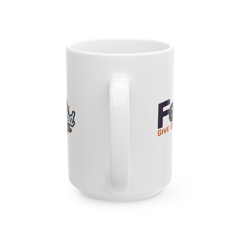 Funny Christian Coffee Mug — “Give God Control, HE Delivers” Accent Mug (11/15oz) Printify