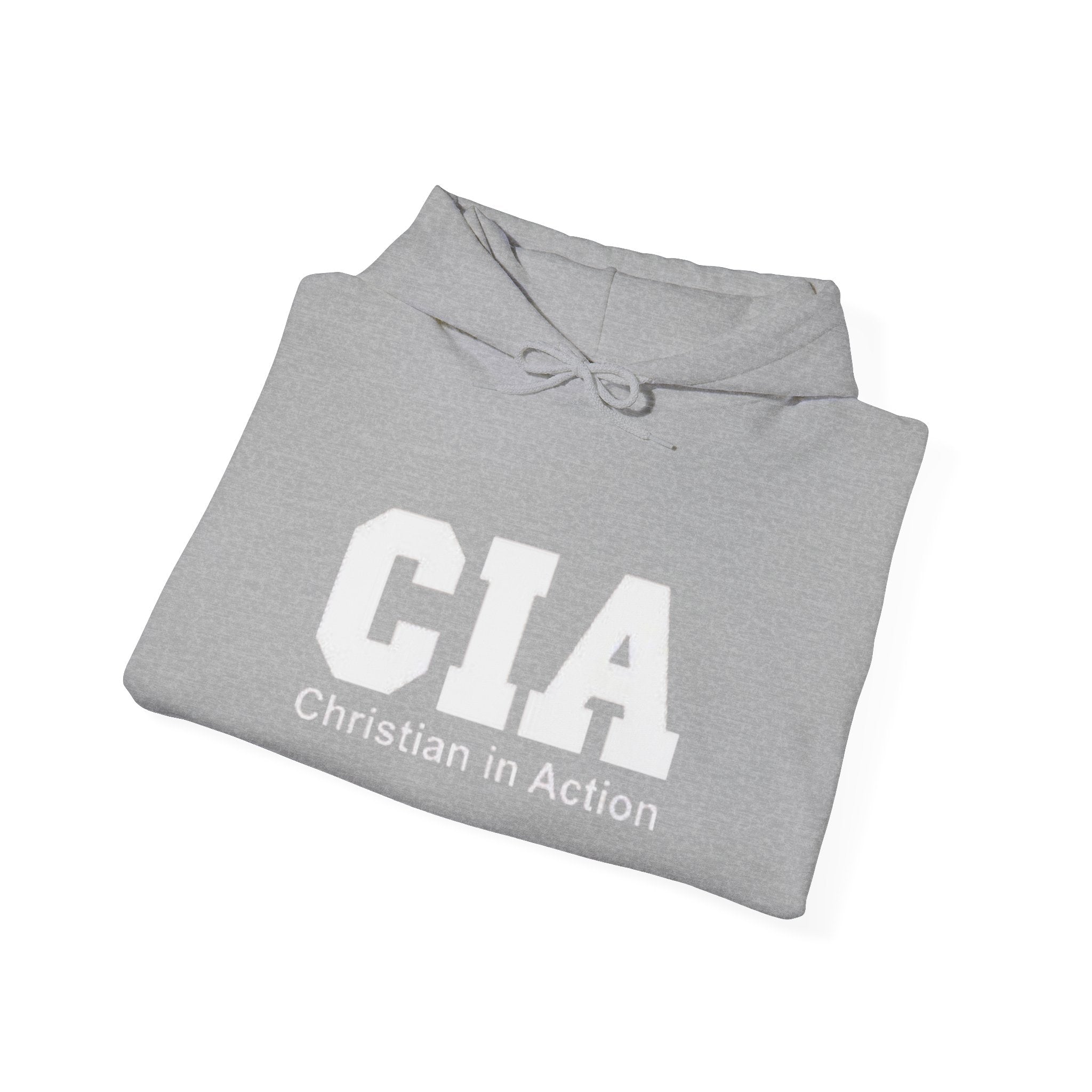 CIA Christian in Action Hoodie - Funny Faith Parody Hoodie - Mission Ready Apparel Printify