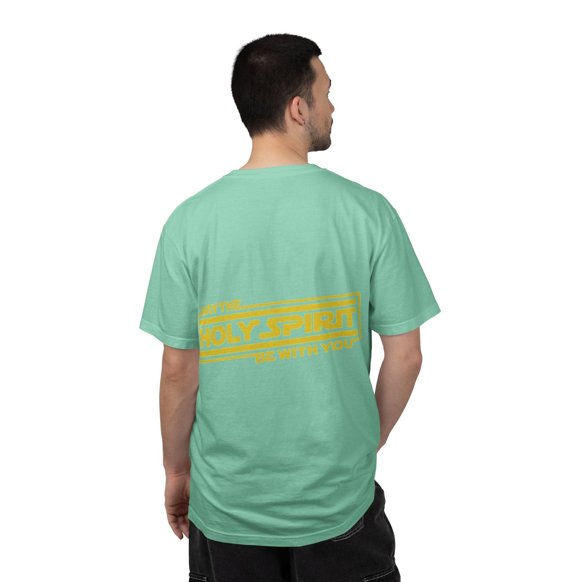 May the Holy Spirit Be With You T-shirt - Christian Star Wars Parody T-shirt Printify