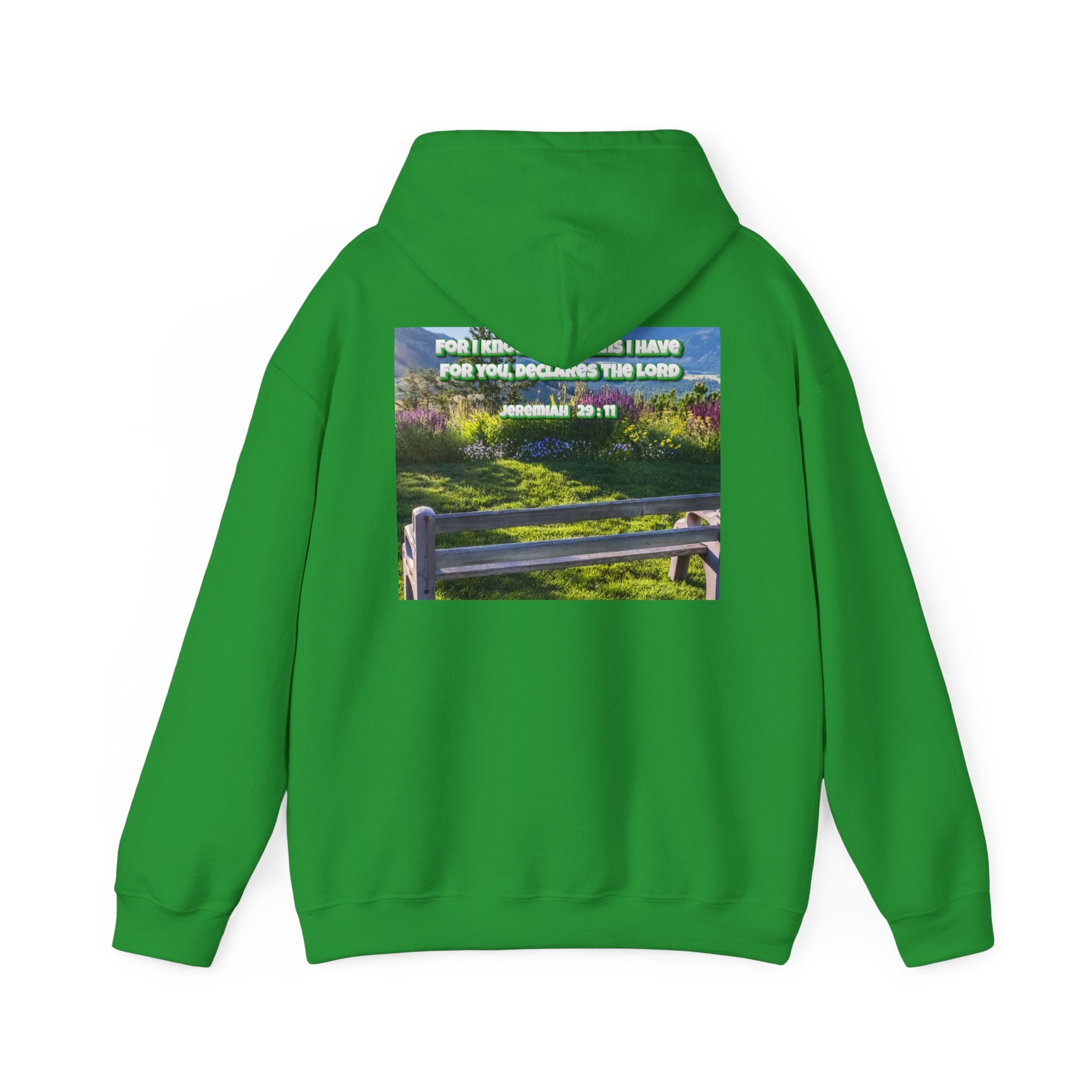 Bible Verse Unisex Heavy Blend™ Hooded Sweatshirt - Jeremiah 29 : 11 Printify