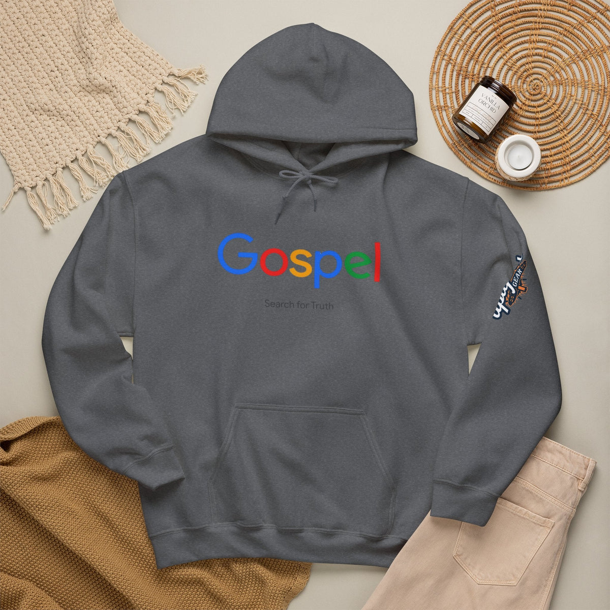 Gospel Hoodie — "Search for Truth" Christian Faith Pullover Printify