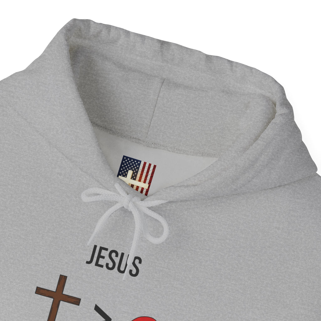 🎄 Jesus > Santa – Minimalist Christian Christmas Hoodie | Bold Faith Over Holiday Tee | Cross vs Santa Hat Design | Uplifted Gear Printify