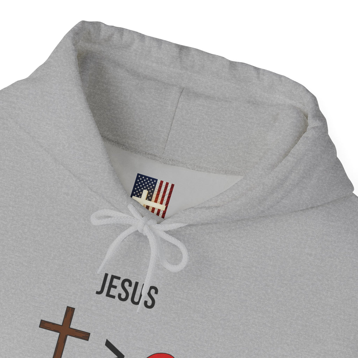 🎄 Jesus > Santa – Minimalist Christian Christmas Hoodie | Bold Faith Over Holiday Tee | Cross vs Santa Hat Design | Uplifted Gear Printify