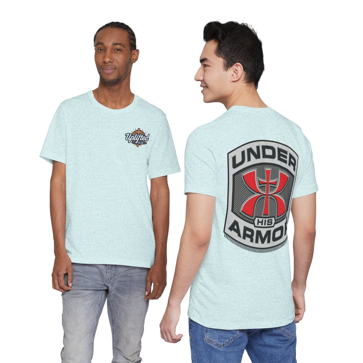 Under HIS Armor Christian T-Shirt — Faith-Inspired Under Armour Style Printify