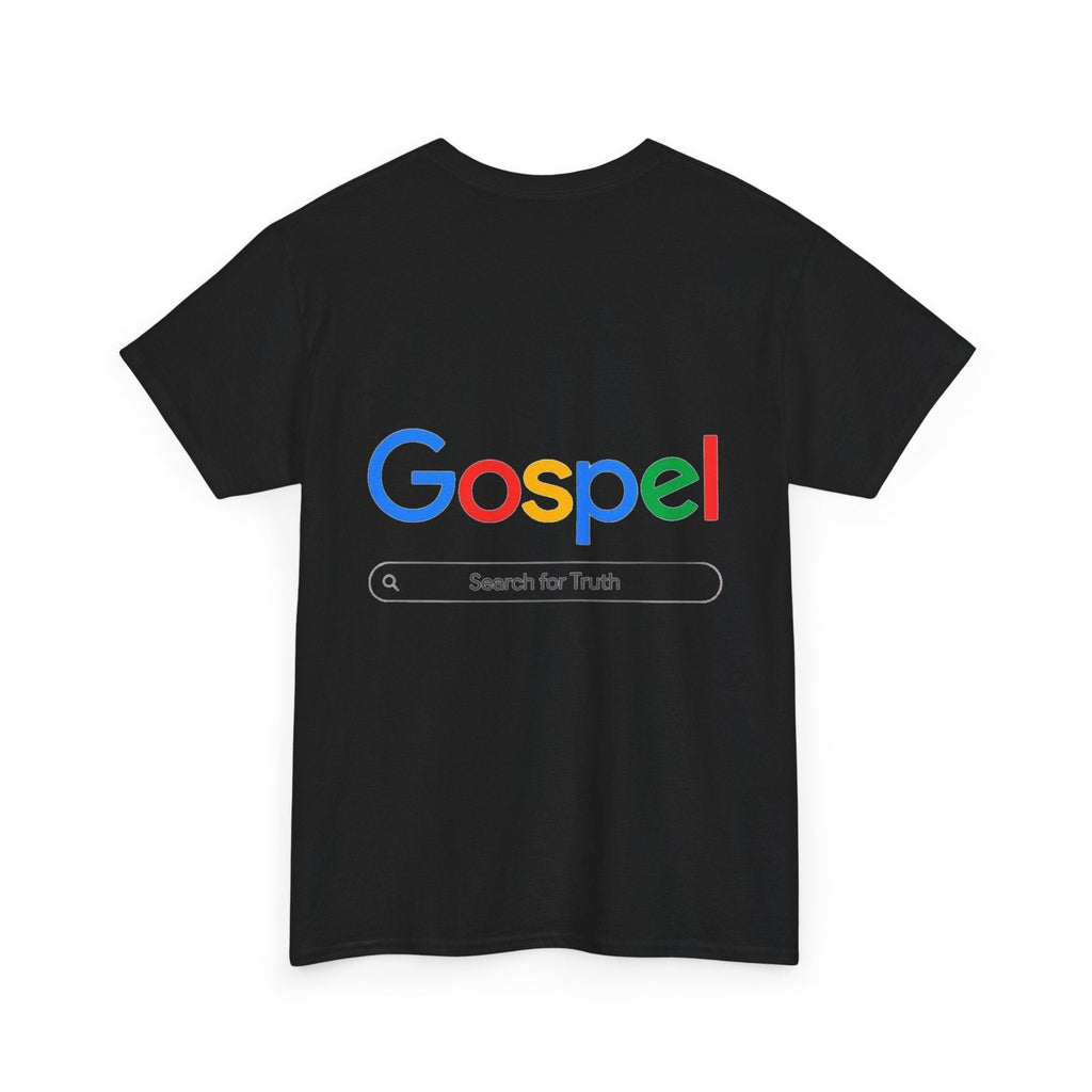 Gospel Graphic Tee — "Gospel" Colorful Logo Christian T-Shirt Printify
