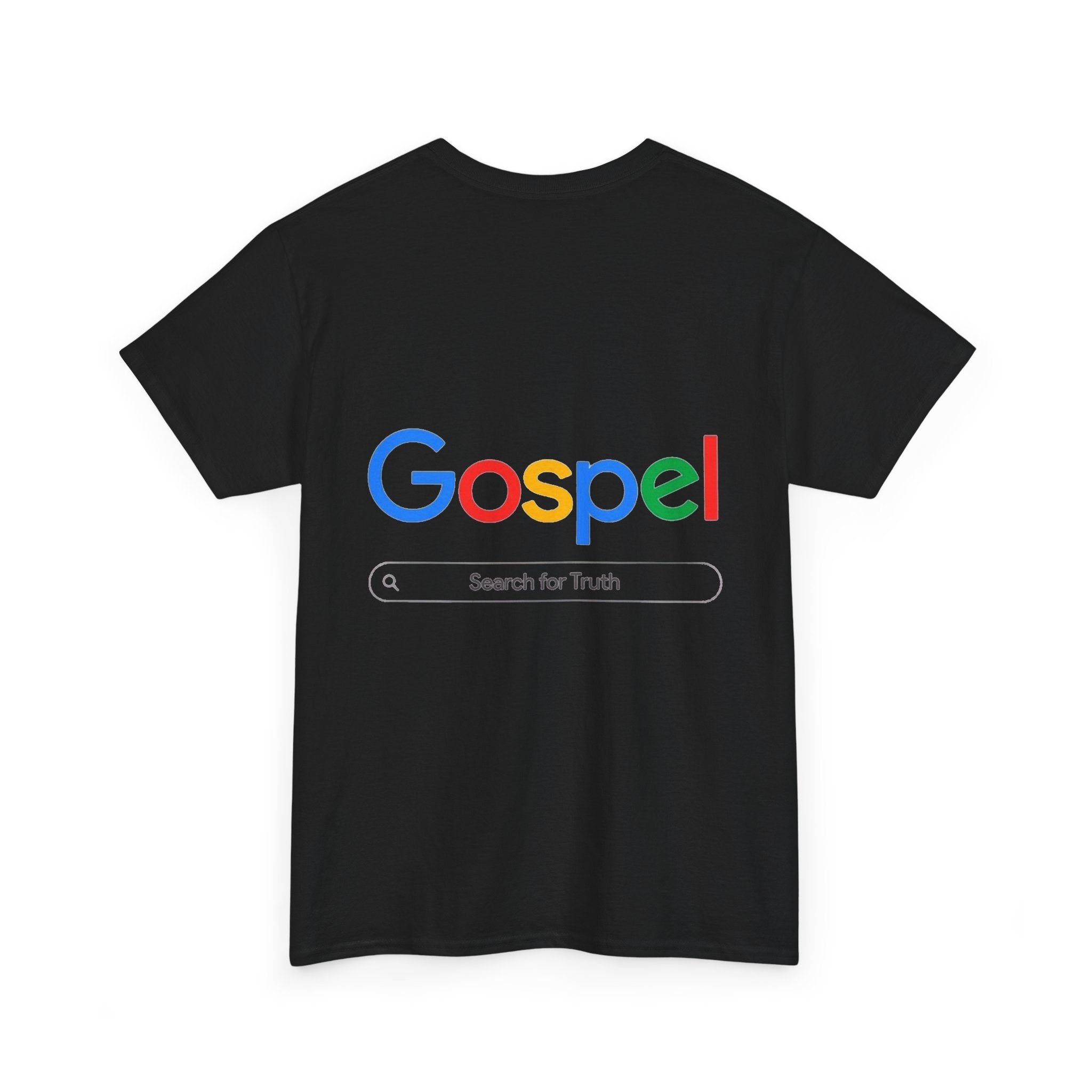 Gospel Graphic Tee — "Gospel" Colorful Logo Christian T-Shirt Printify