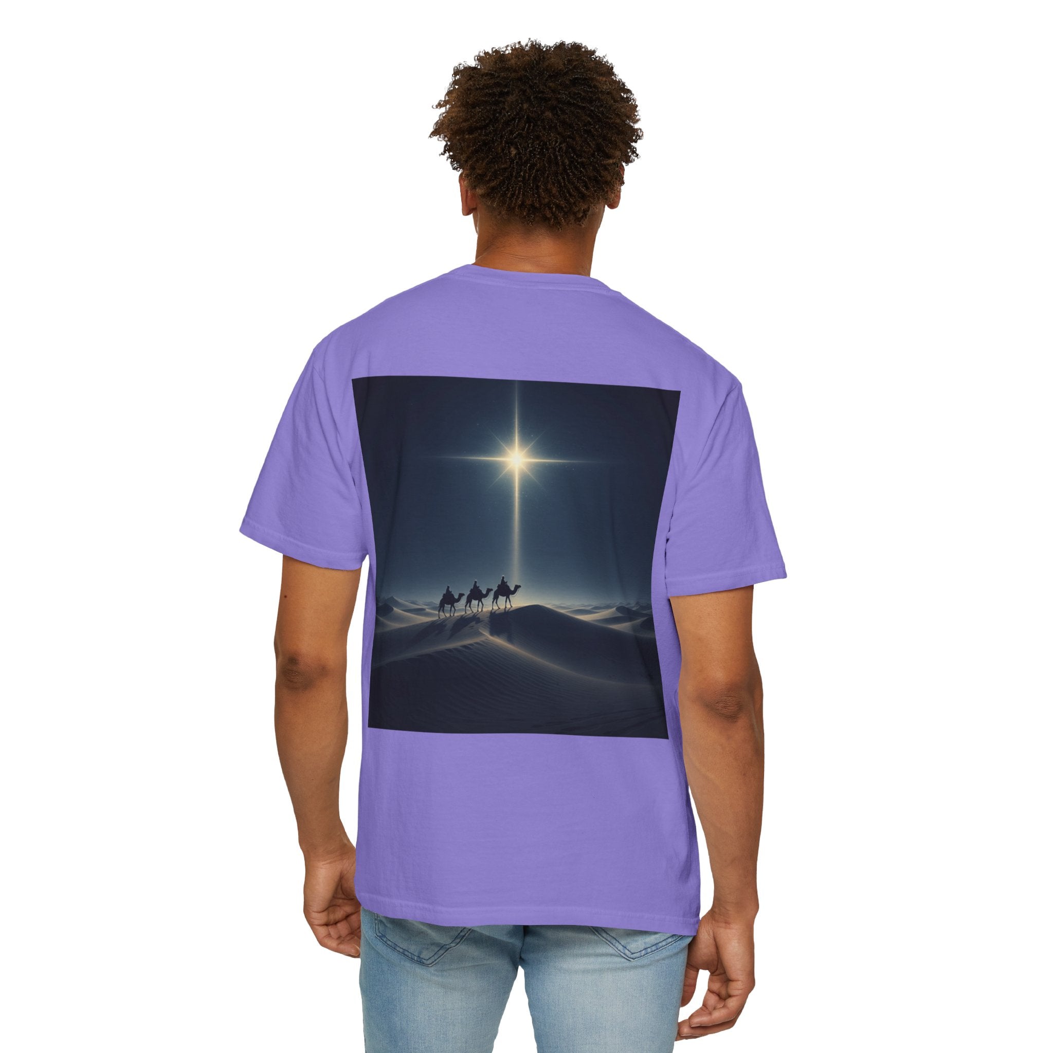 3 Wise Men T-shirt – Magi Camels Nativity Journey Christian Christmas T-shirt for Epiphany Faith & Holy Night Printify