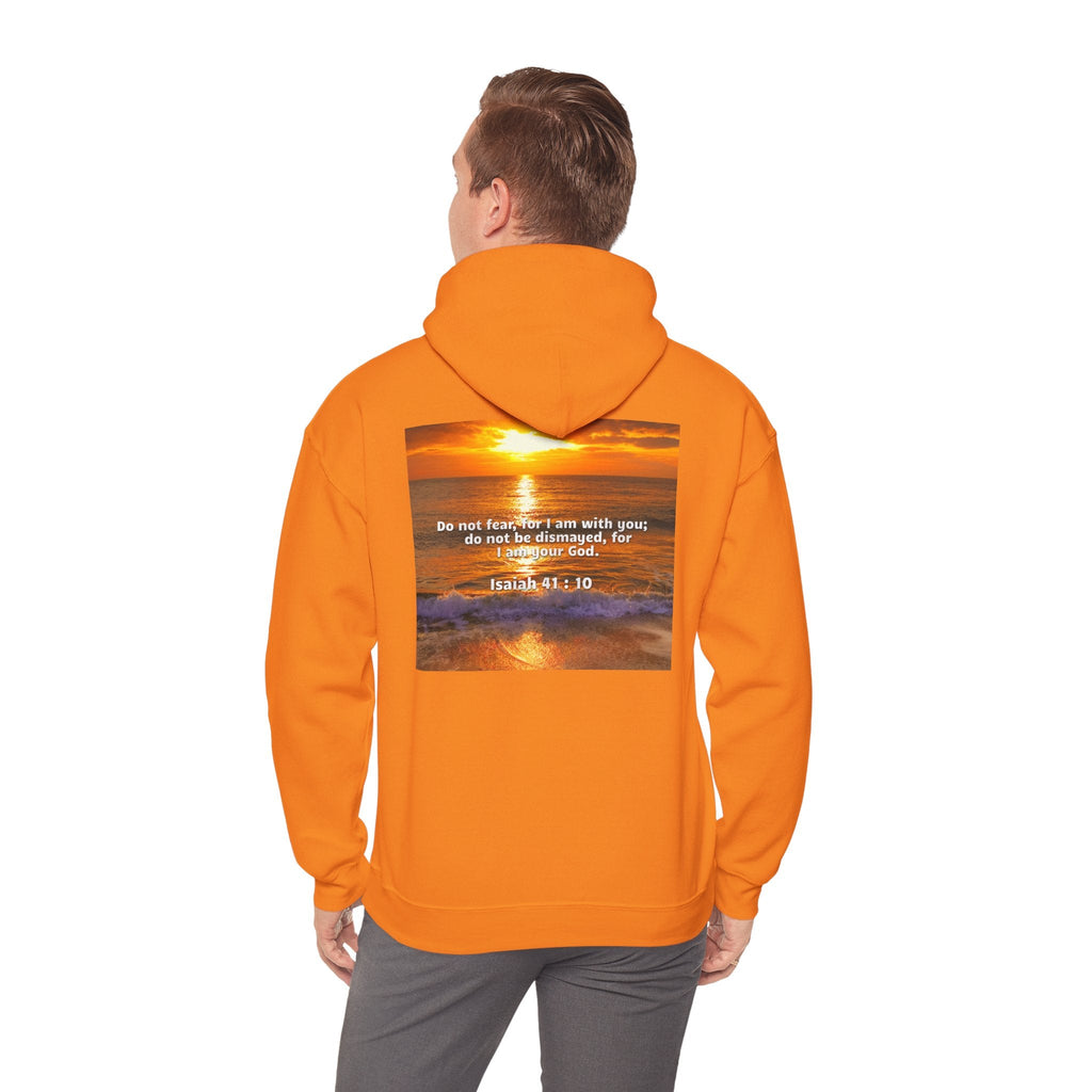 Bible Verse Unisex Heavy Blend™ Hooded Sweatshirt - Isaiah 41 : 10 Printify