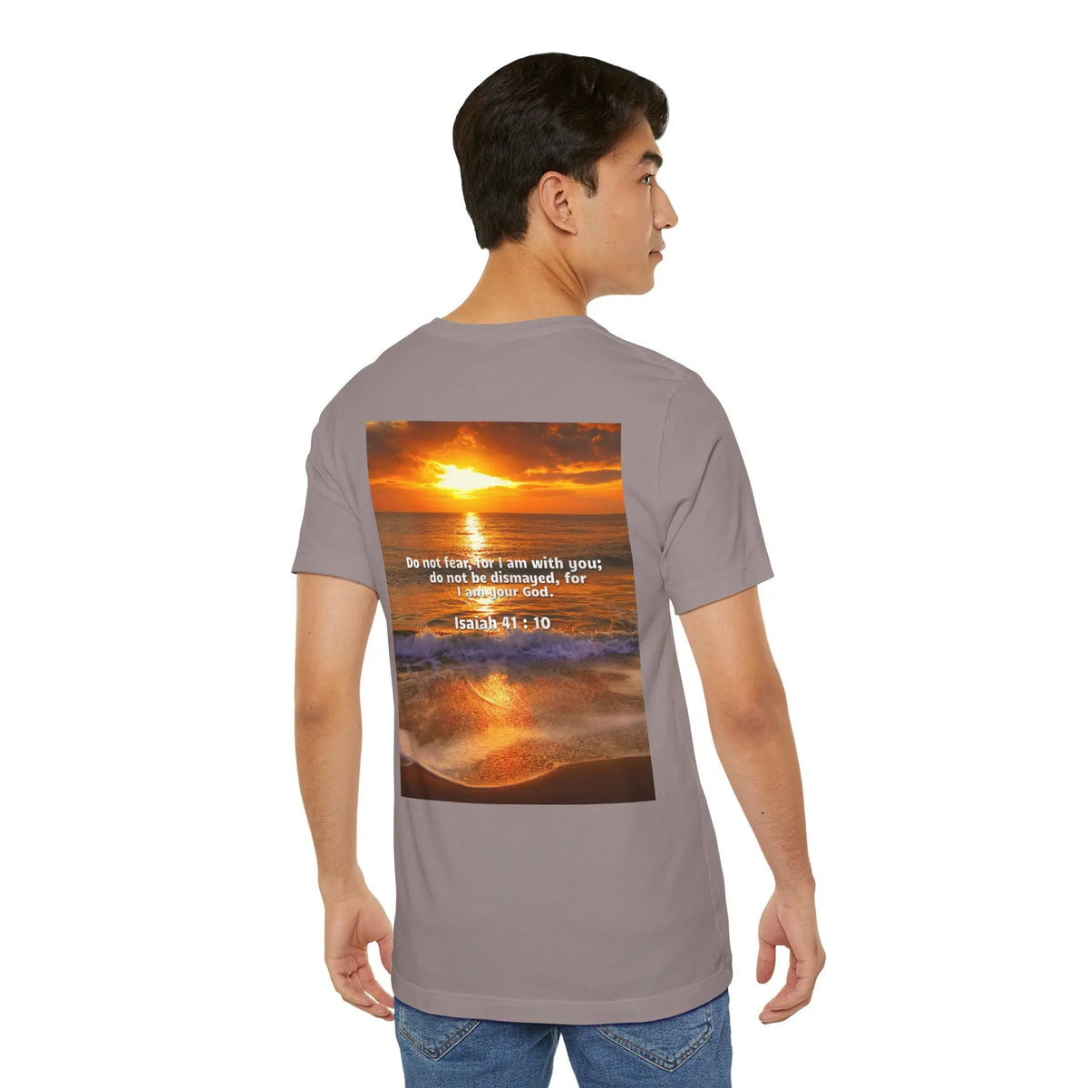 Bible Verse Unisex - Isaiah 41 : 10 Jersey Short Sleeve Tee Printify