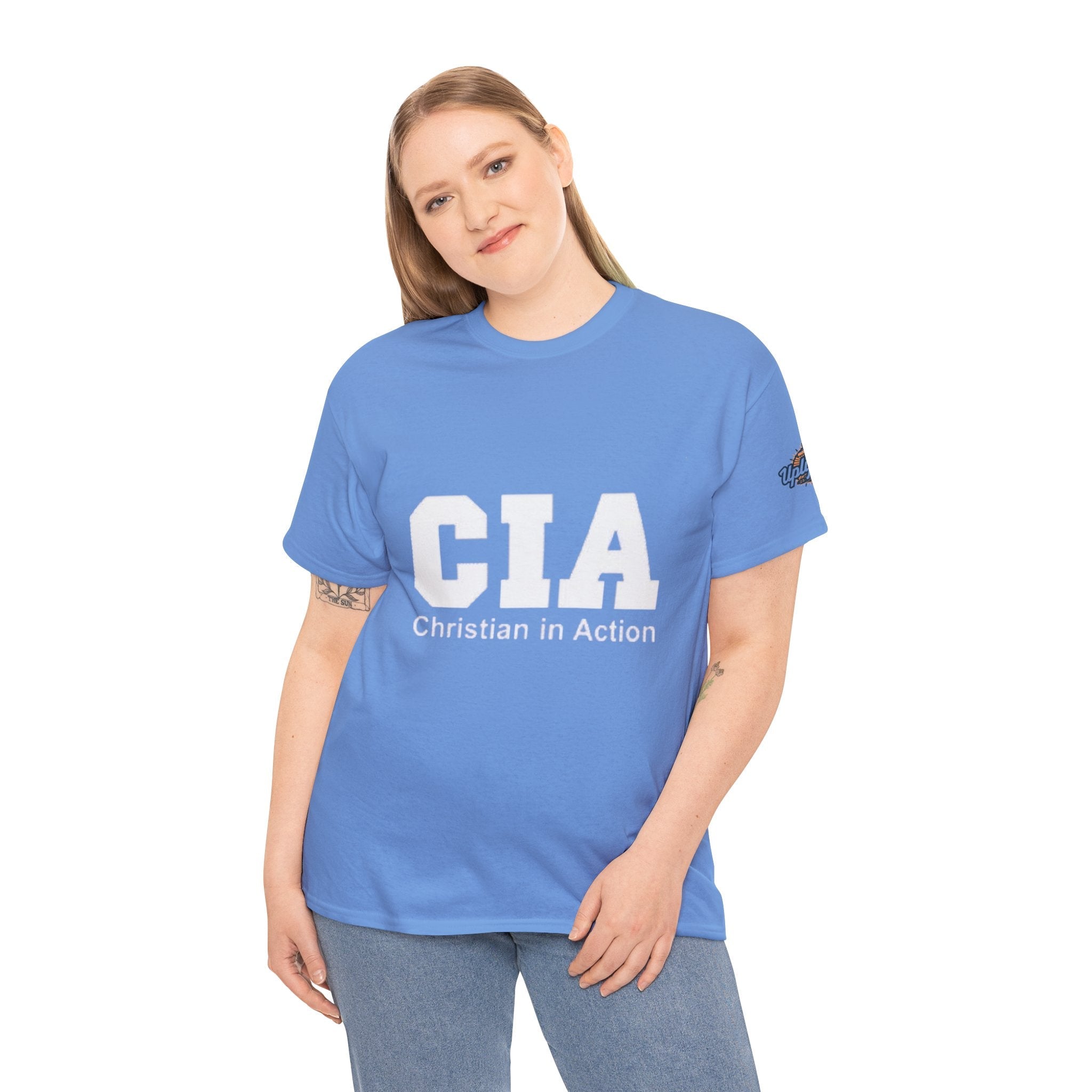 CIA Christian in Action T-shirt - Funny Faith Parody T-shirt - Mission Ready Apparel Printify