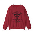 Connect to God Sweatshirt - WIFI Password is Jesus - Funny Christian Faith Sweatshirt Printify