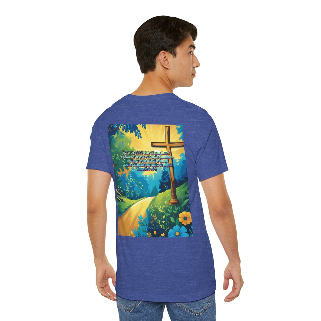 Trust in The Lord Proverbs 3:5-6 Biblical Design Unisex Jersey Short Sleeve Tee Printify