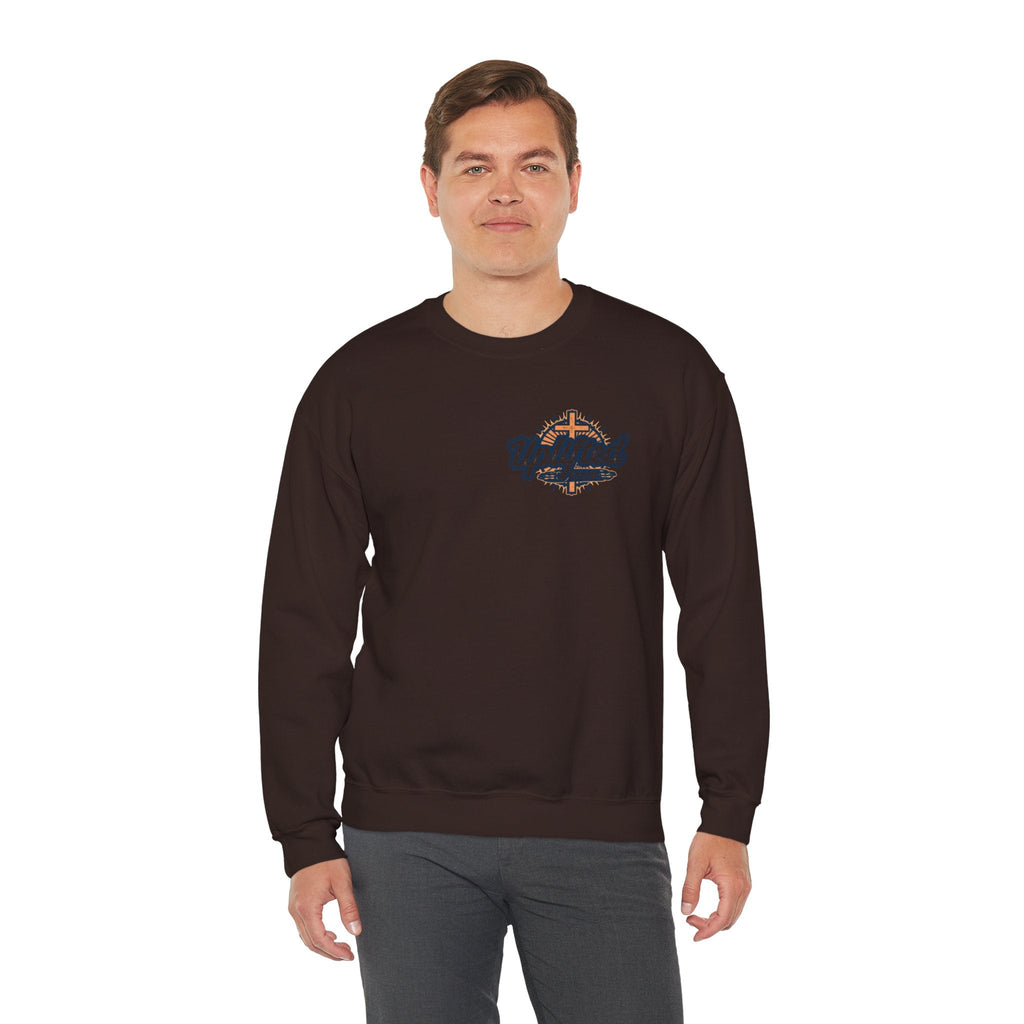 Bible Verse Heavy Blend™ Crewneck Sweatshirt Unisex  - Philippians 4 : 13 Printify