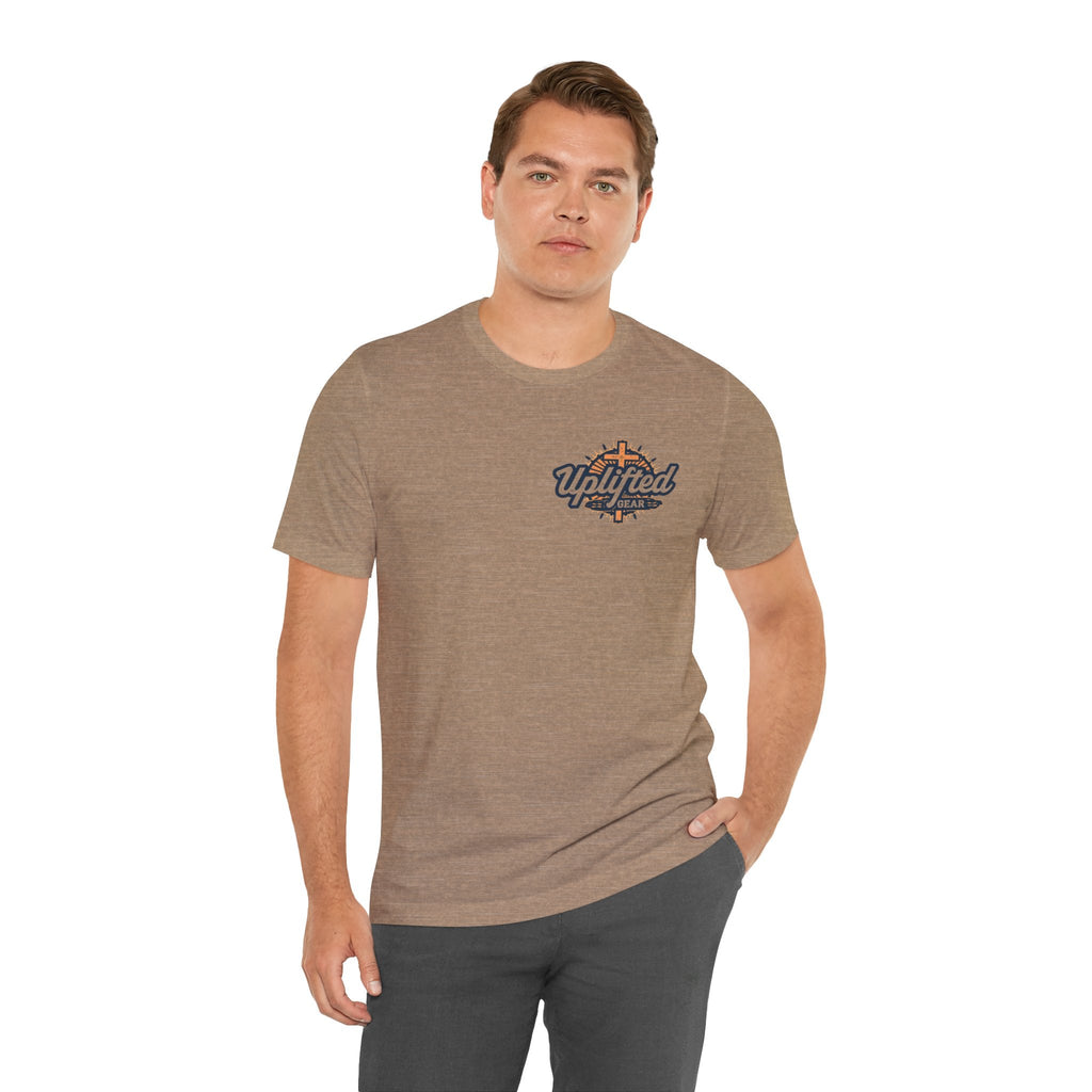 Religious Graphic Tee with Armor Of God Design Unisex Jersey Short Sleeve Tee Printify