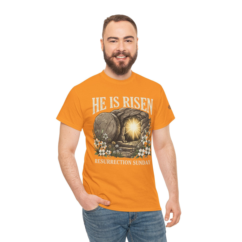 He Is Risen T-Shirt — Jesus Christ Resurrection Easter Tee Printify