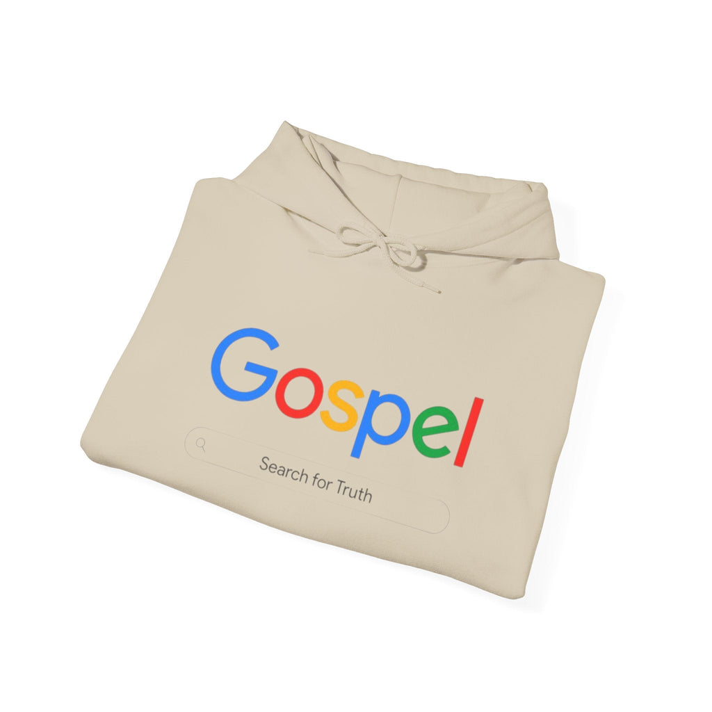 Gospel Hoodie — "Search for Truth" Christian Faith Pullover Printify