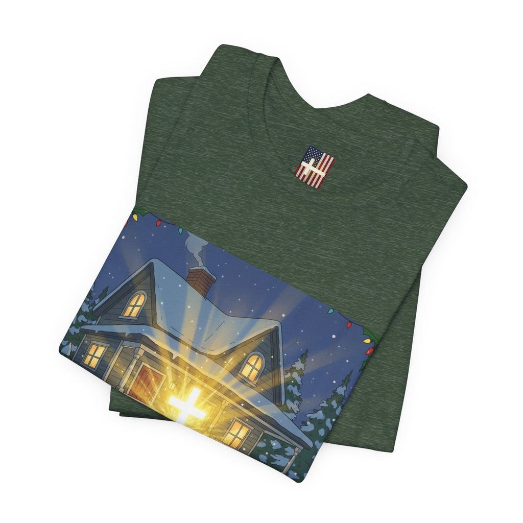 A Major Award This Christmas T-shirt – Fragile Leg Lamp Parody Cross Unboxing Christian T-shirt for Hilarious Faith & Holiday Glow Printify