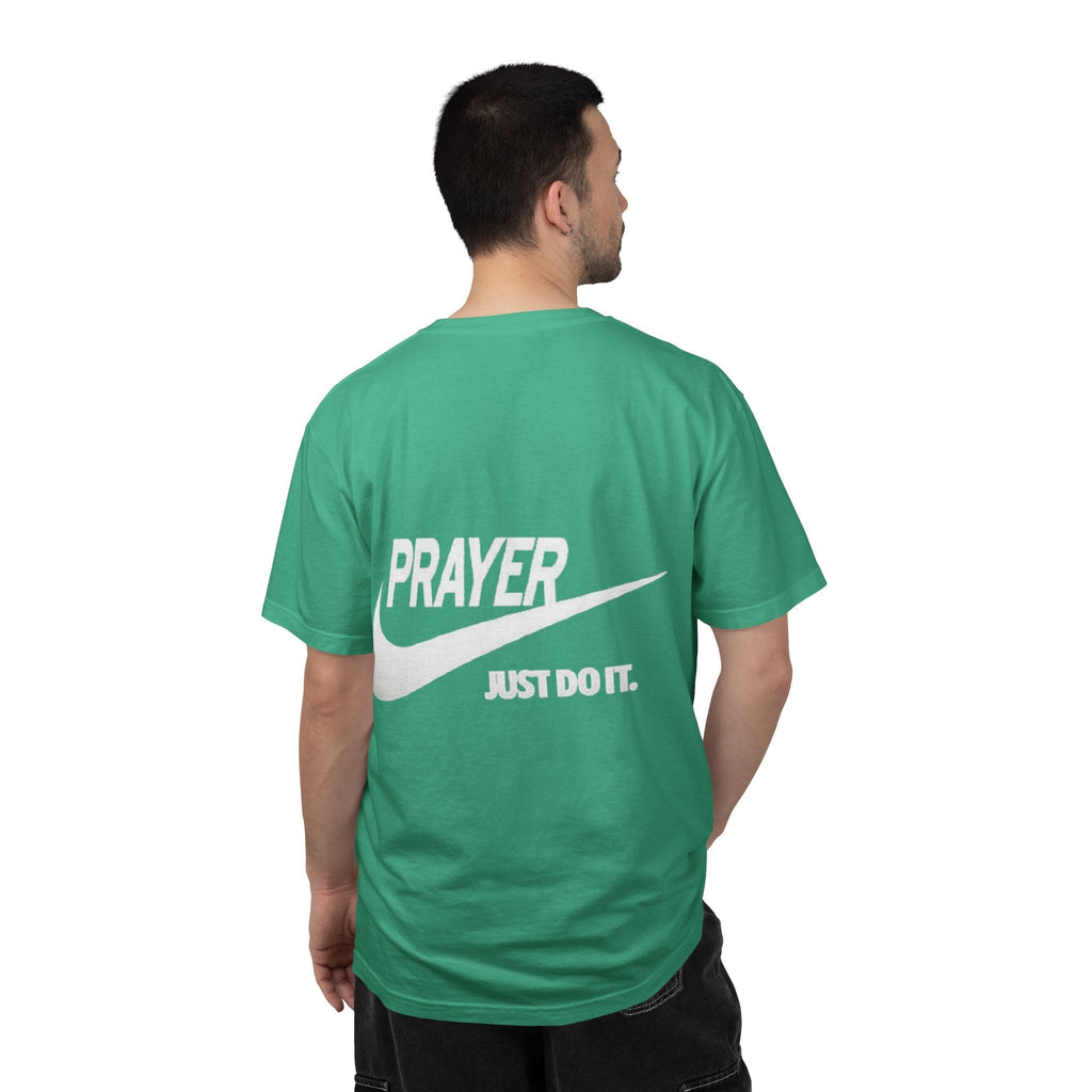 Prayer Just Do It T-shirt - Funny Christian Nike Parody T-shirt - Faith Gear Printify