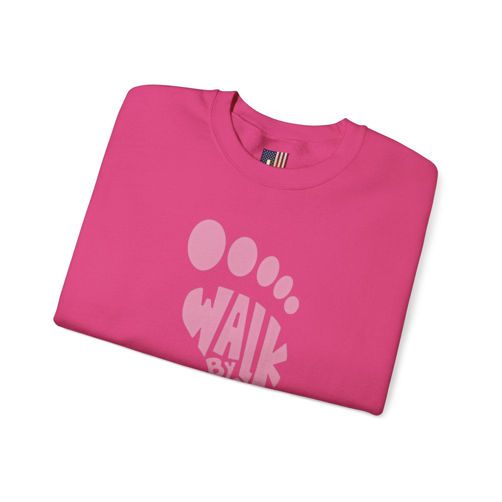 Walk By Faith Footprint Sweatshirt Printify