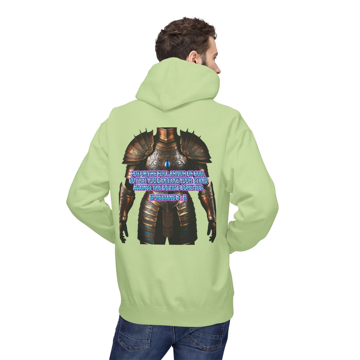 Hoodie - Ephesians 6:11 Bible Verse Religious Design Printify