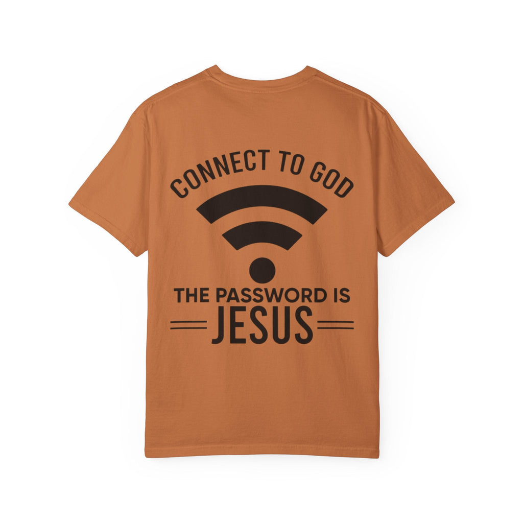 Connect to God T-shirt - WIFI Password is Jesus - Funny Christian Faith T-shirt Printify