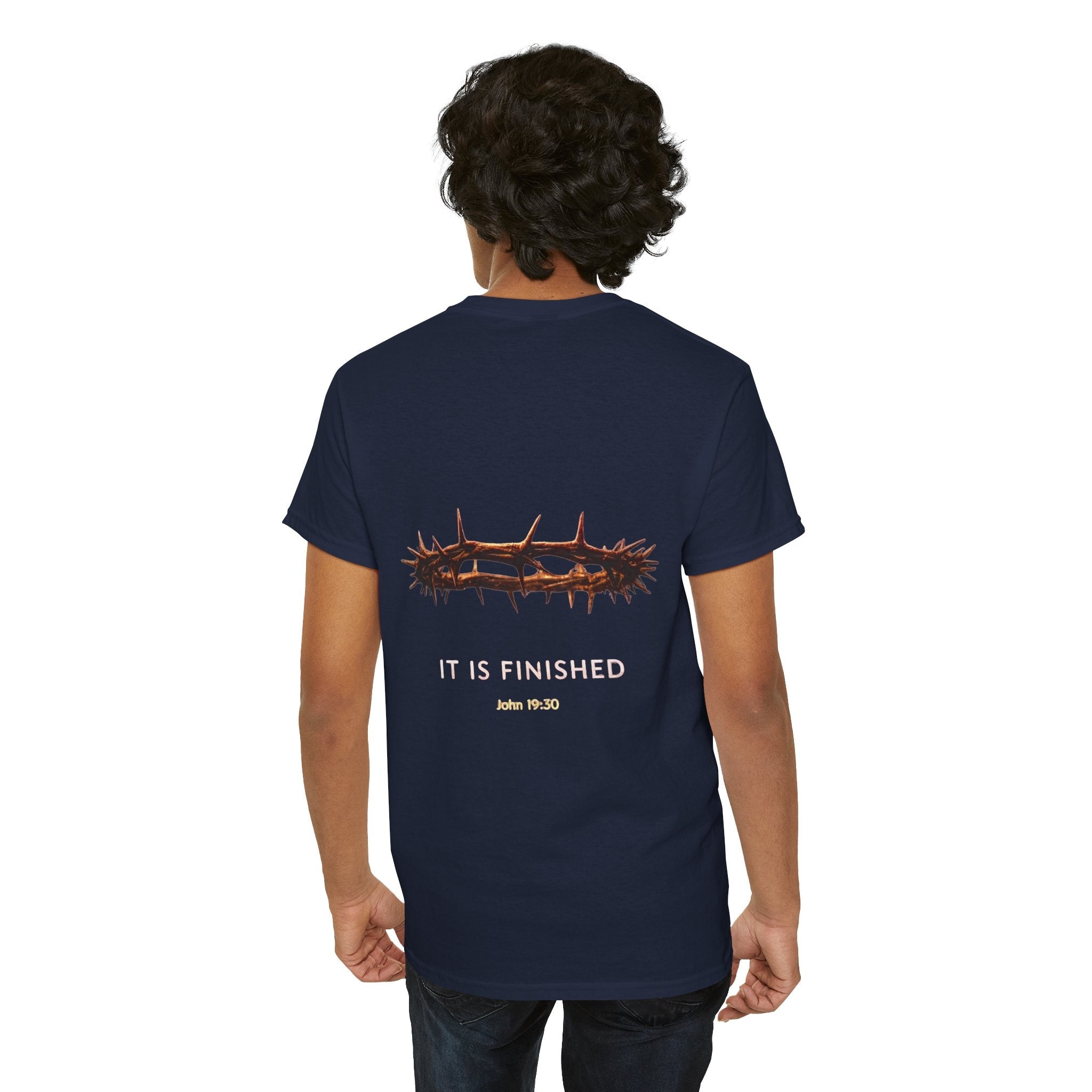 It Is Finished Crown of Thorns Tee — Christian John 19:30 Faith Shirt Printify