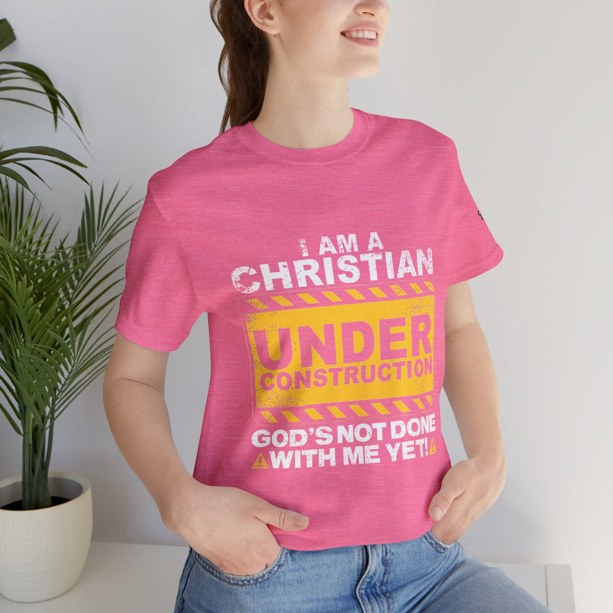 Christian Under Construction T-shirt | God Is Not Done With Me Yet T-shirt Printify