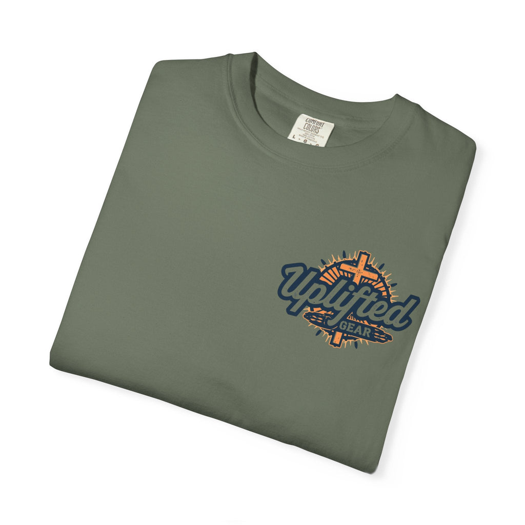 Religious Graphic Tee with Armor Of God Design - Unisex Garment-Dyed T-shirt Printify