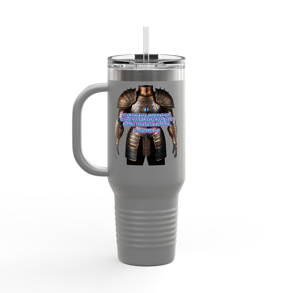 Religious Graphic Armor Of God Design - Insulated Travel Mug, 40oz Printify