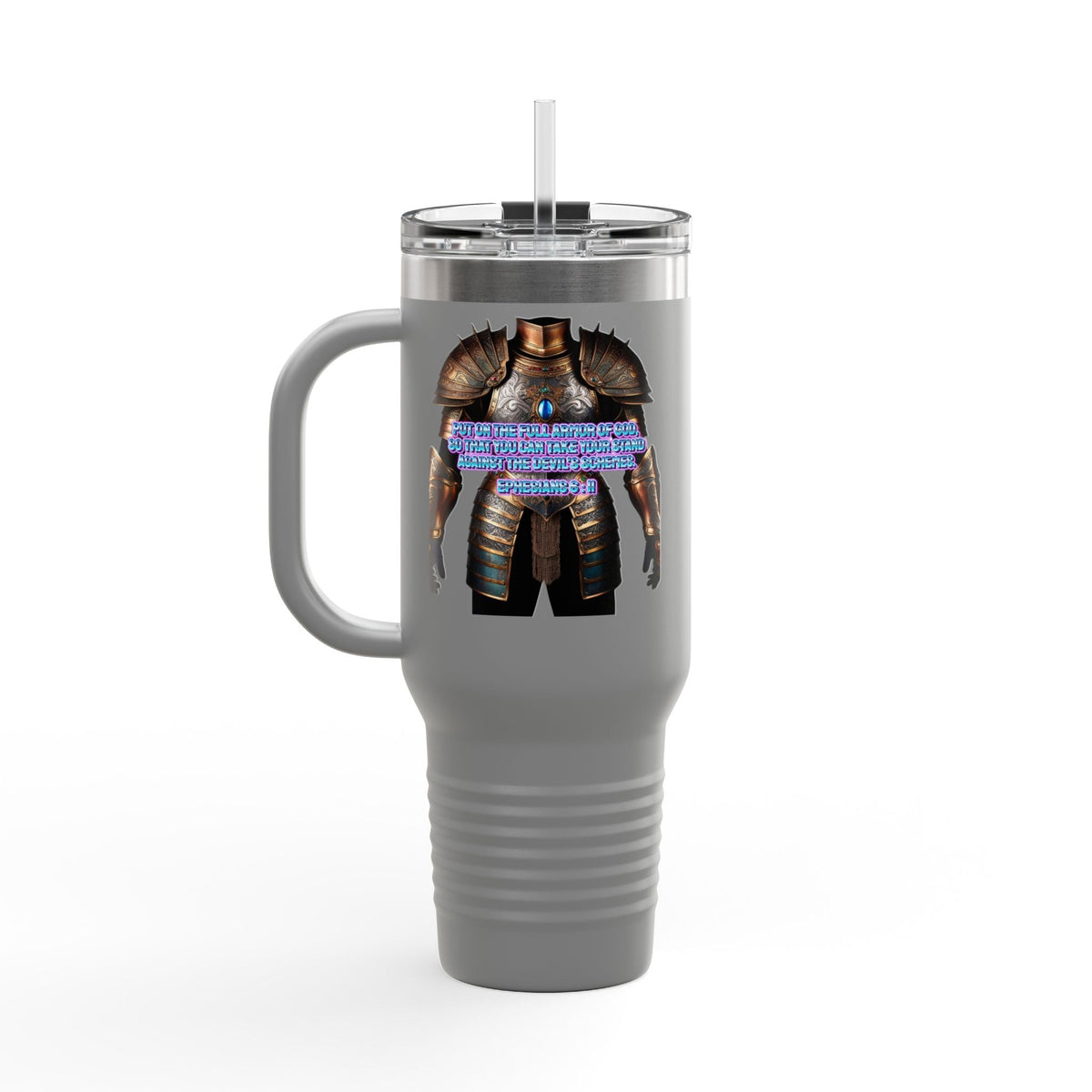 Religious Graphic Armor Of God Design - Insulated Travel Mug, 40oz Printify