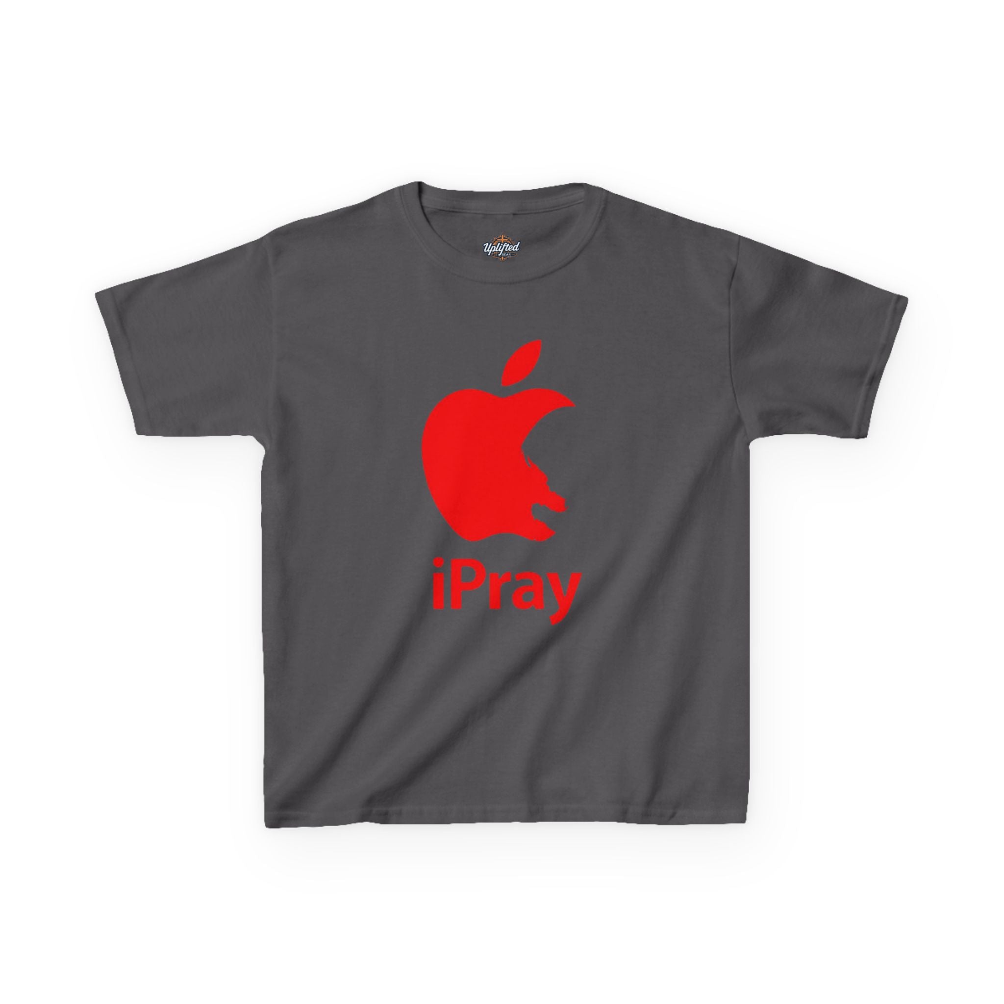Kids Graphic Tee — Red iPray Logo Prayer Shirt for Children Printify